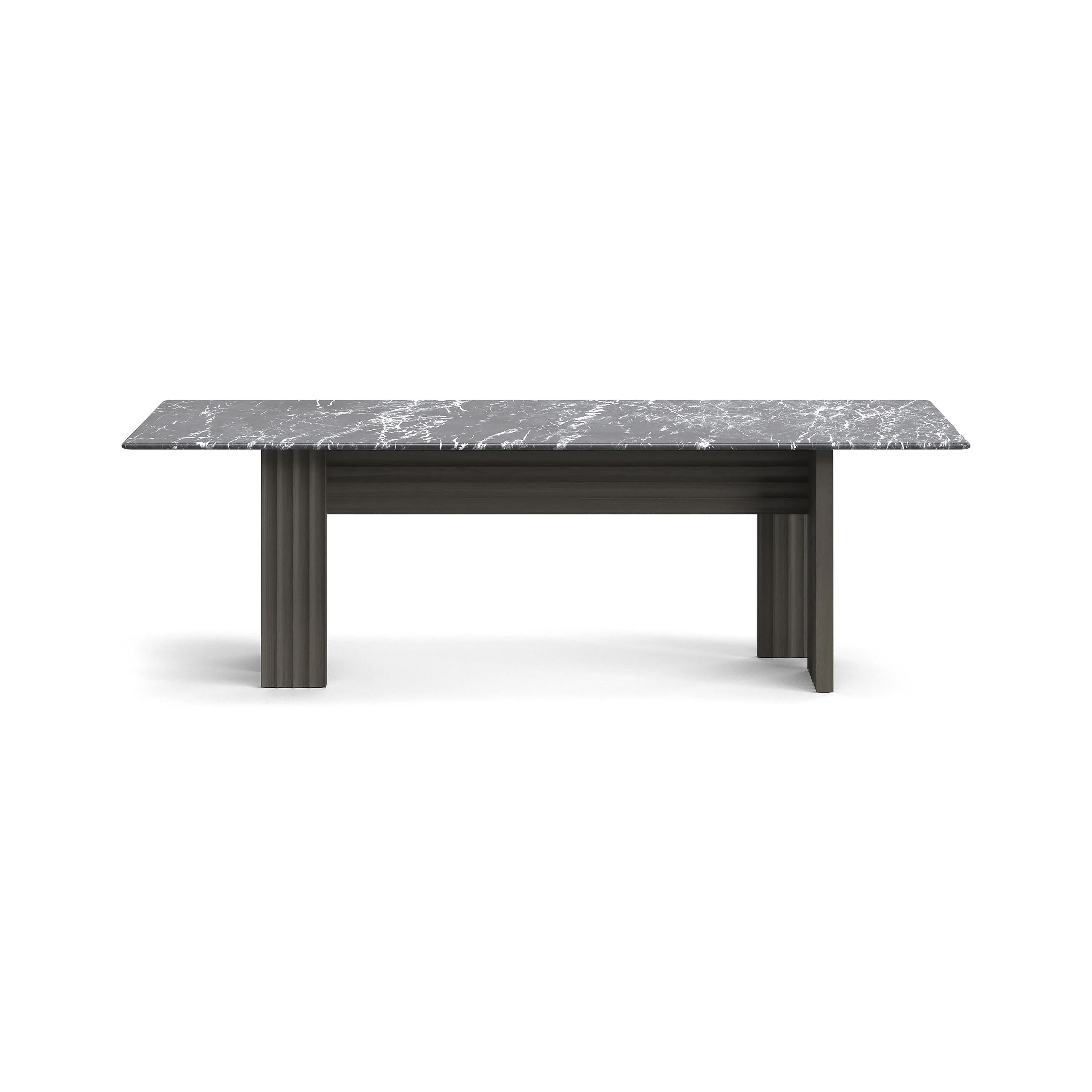 Rows Vertical Dining Table with Marble Top - Image 4