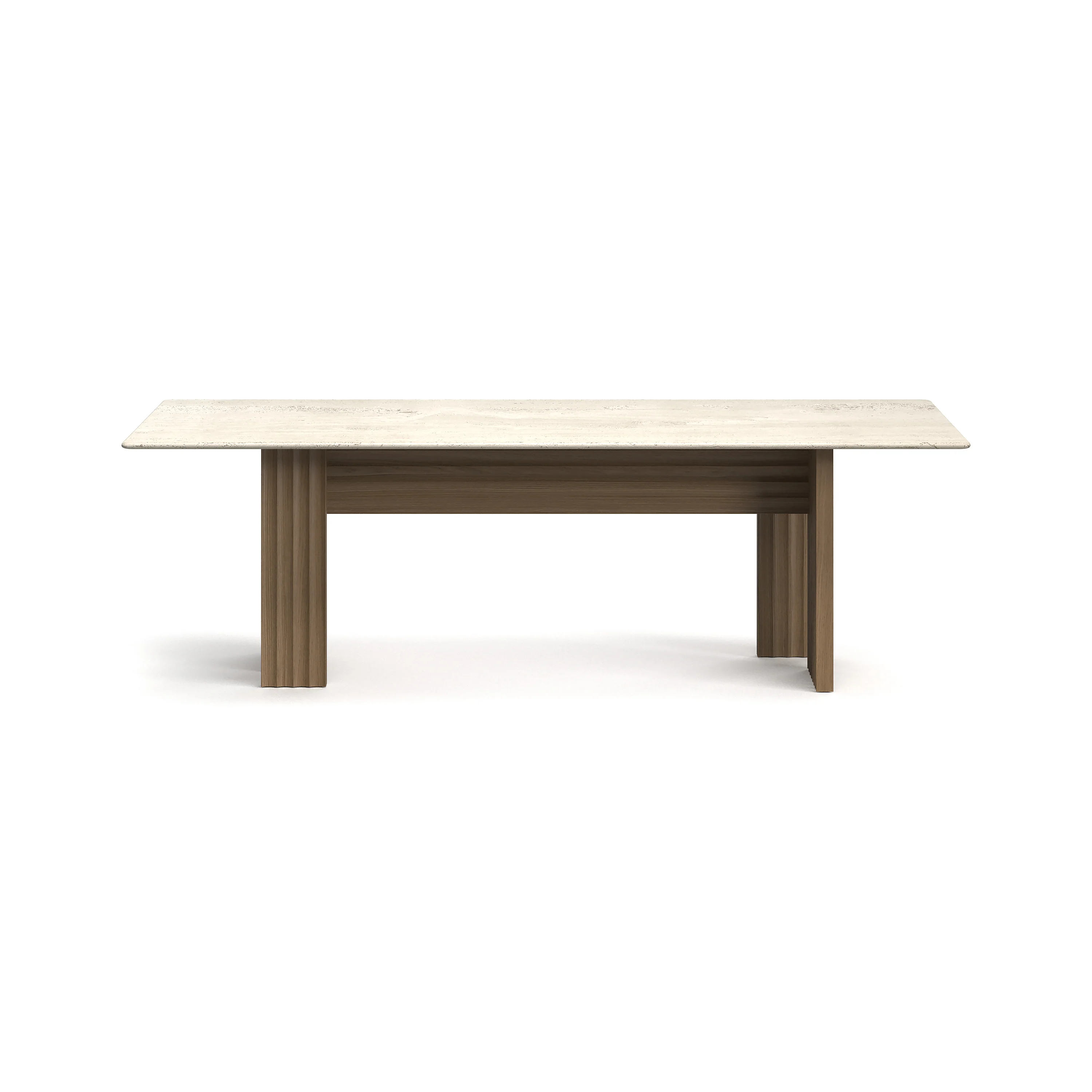 Rows Vertical Dining Table with Marble Top - Image 5