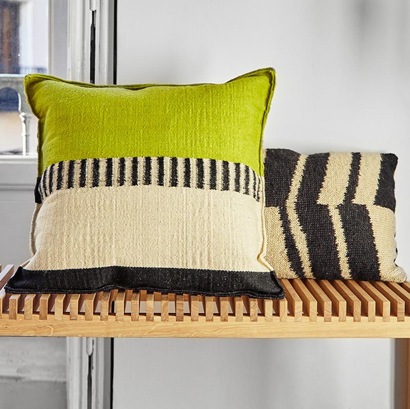 Rustic Chic Geo Pillow - Pistachio 1 - Image 2