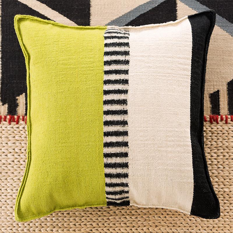 Rustic Chic Geo Pillow - Pistachio 1 - Image 3