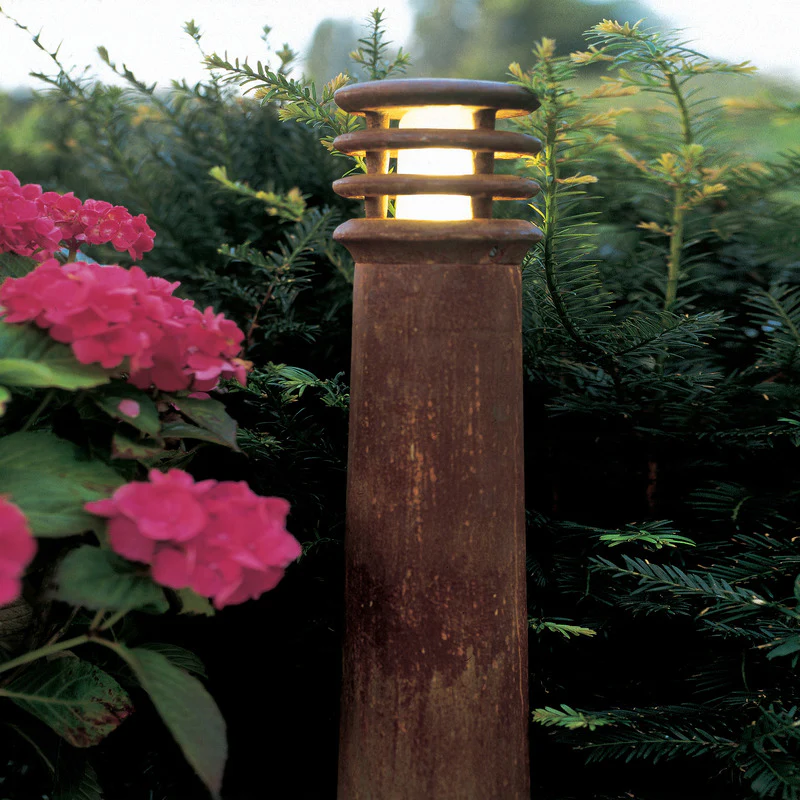 Rusty Outdoor Bollard Lamp - Image 2