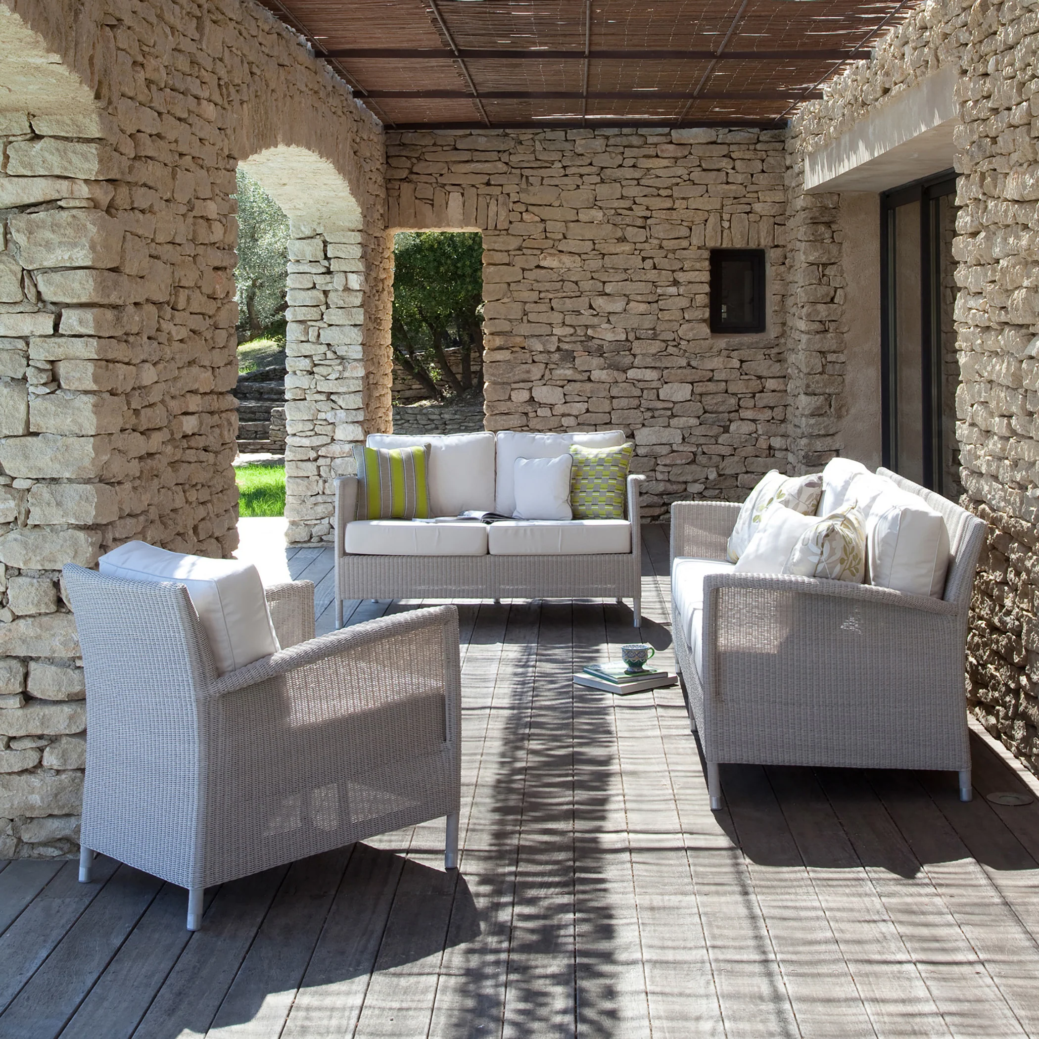 Safi Outdoor 3-Seater Sofa - Image 2