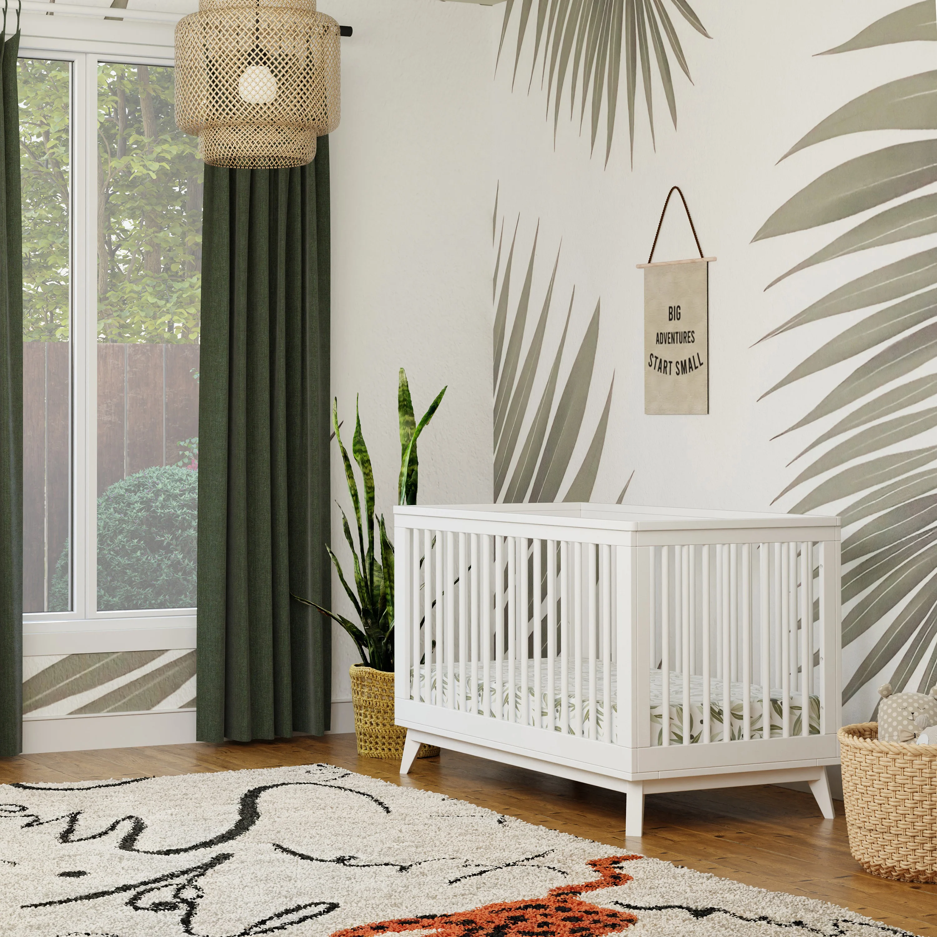 Scoot 3-in-1 Convertible Crib with Toddler Bed Conversion Kit - Image 26