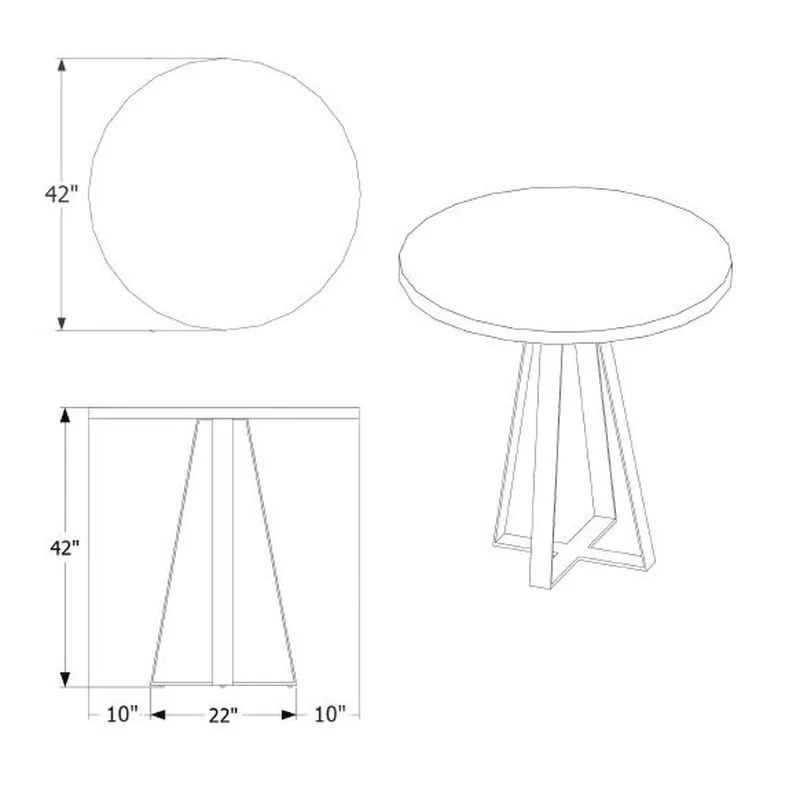 Sea Smoke Outdoor Bar Table - Image 10