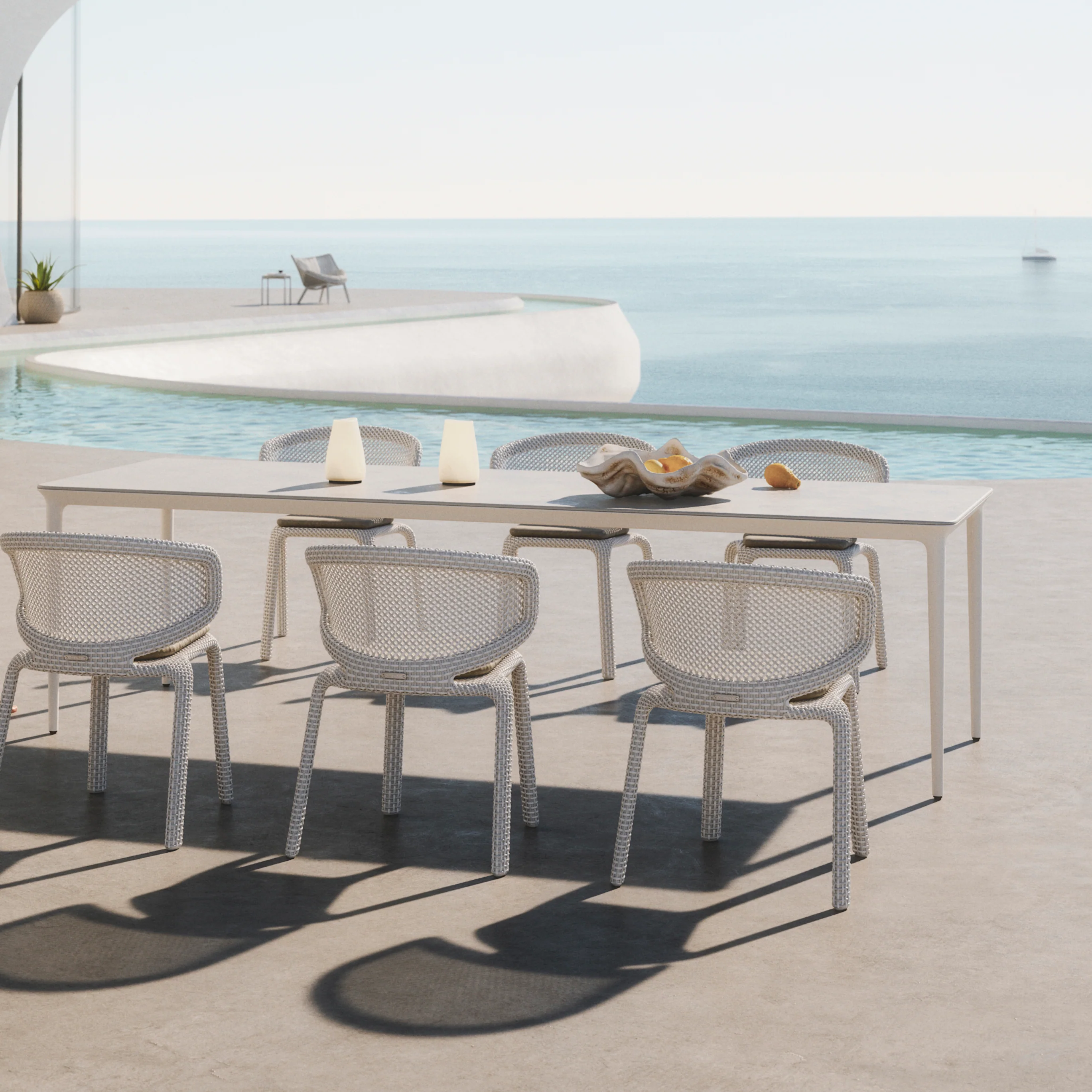 Seashell Nuo Outdoor Armchair - Image 2