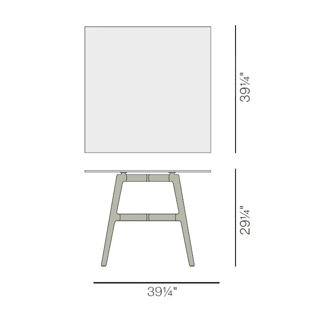 SEAX Square Outdoor Dining Table - Image 9