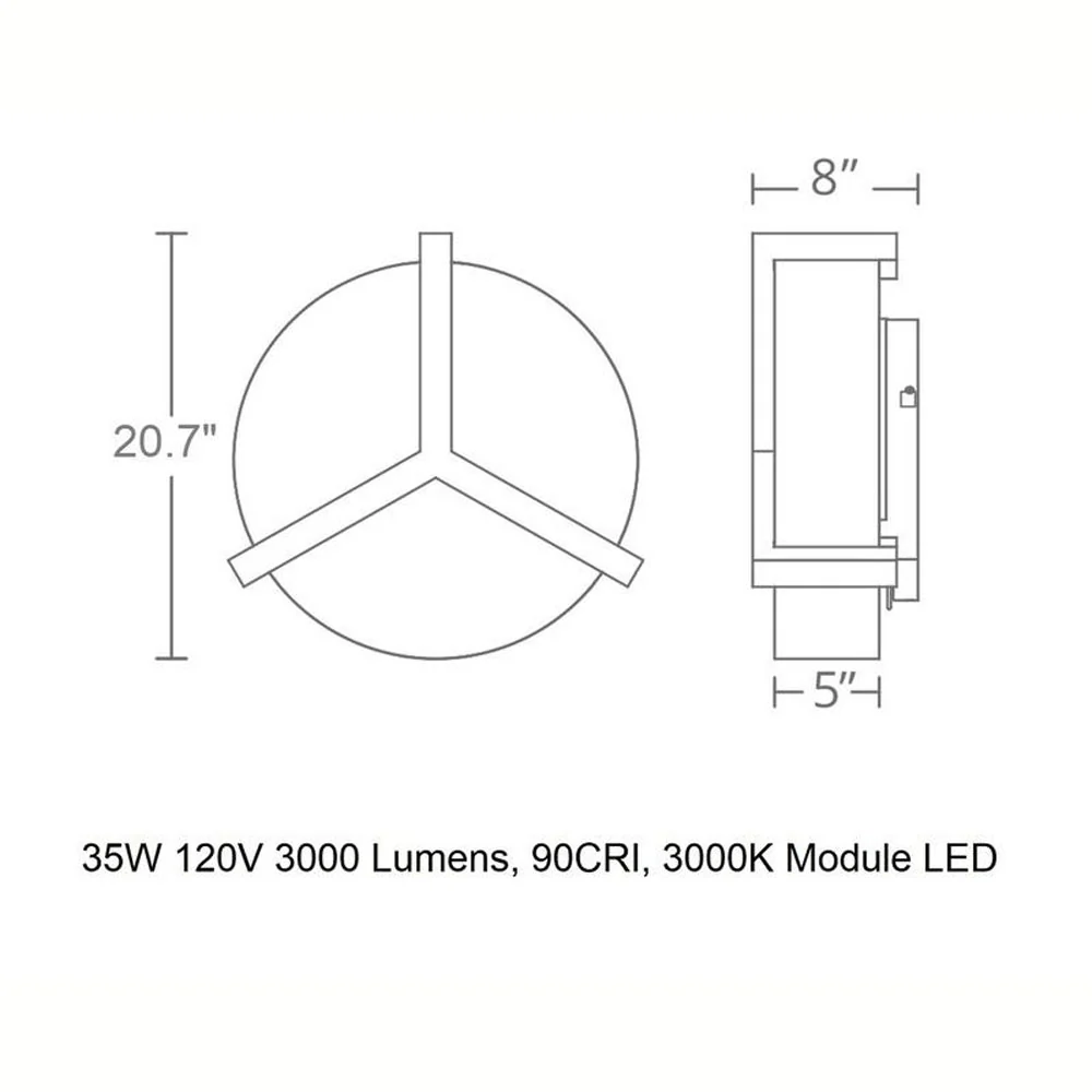 Segment LED Flush Mount - Image 5