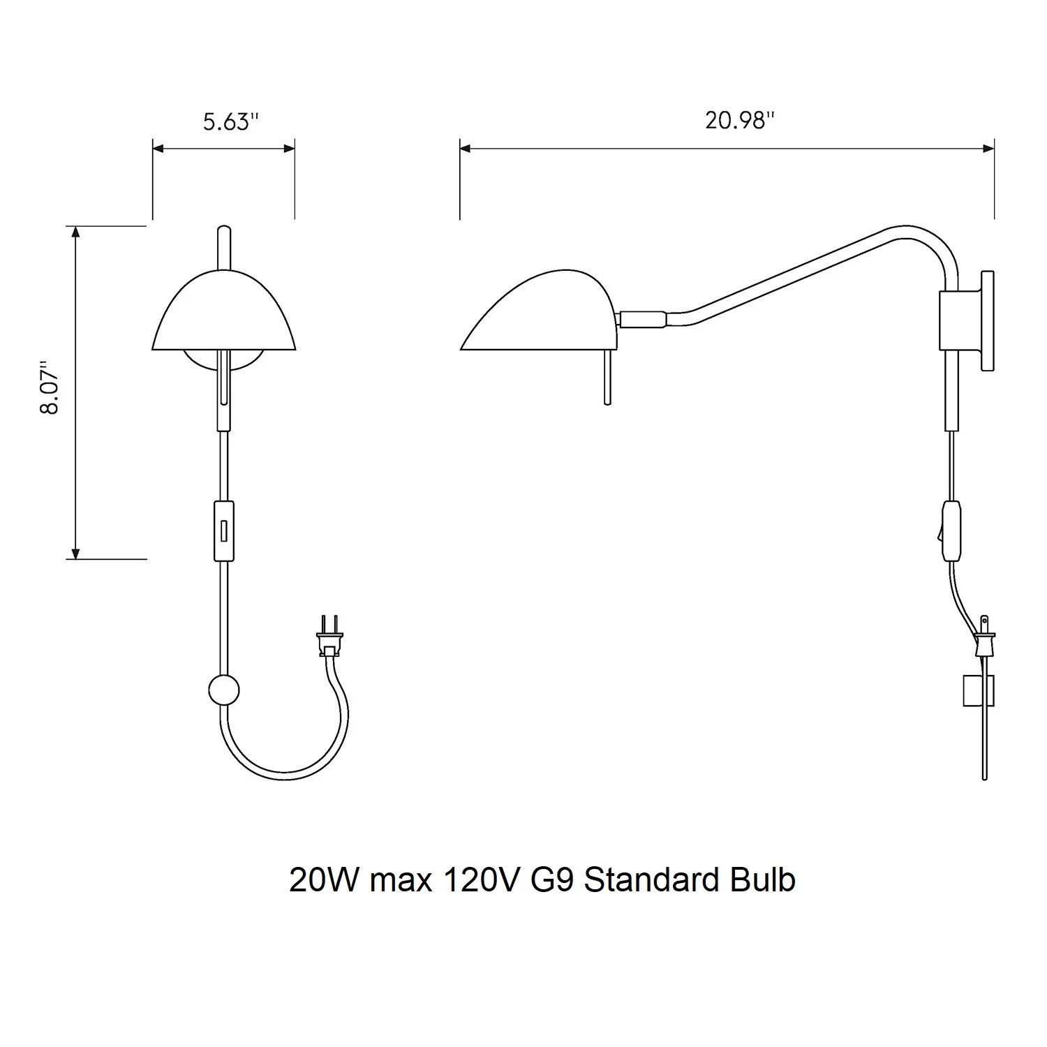 Serge Reading Wall Sconce - Image 9
