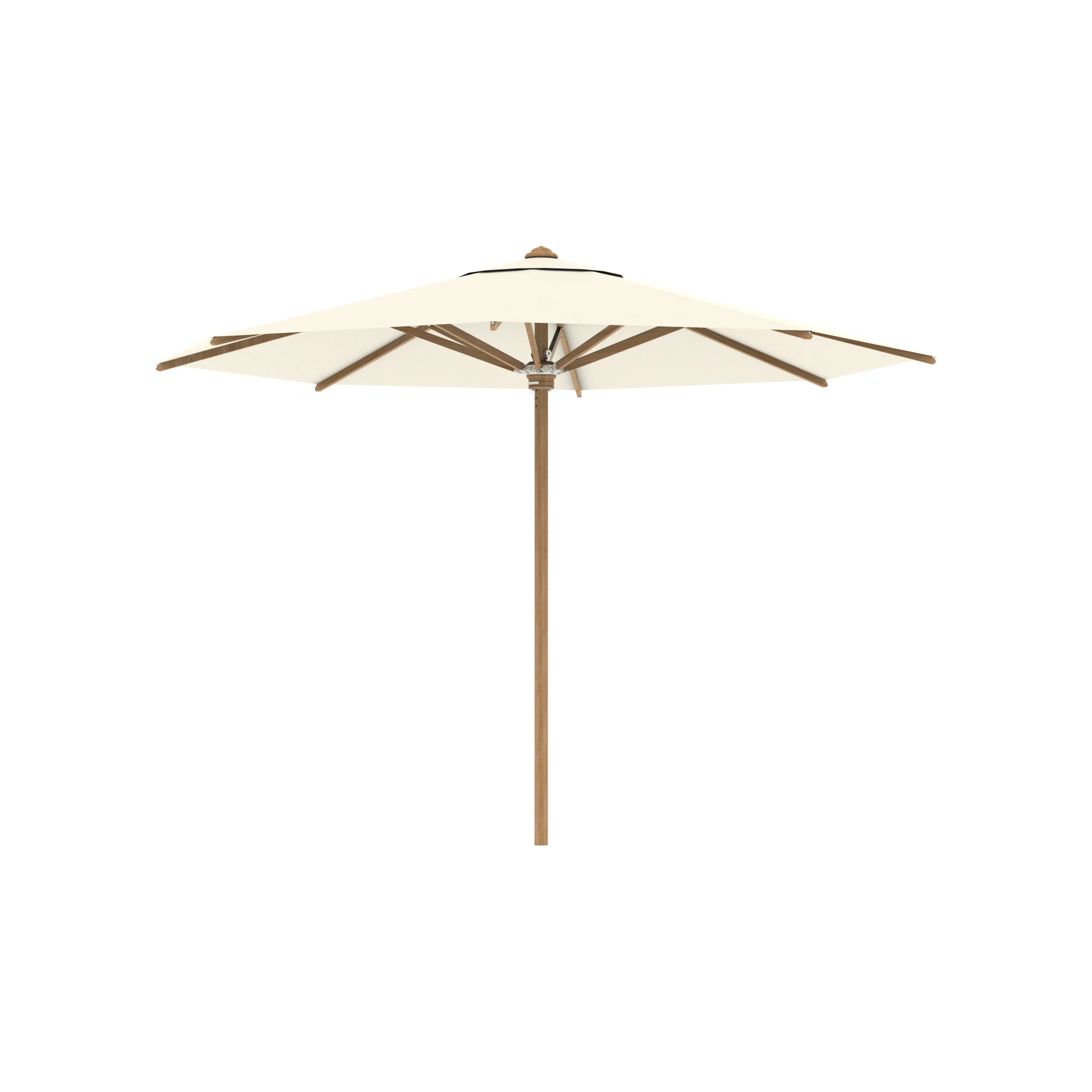 Shady Round Teak Umbrella - Image 7