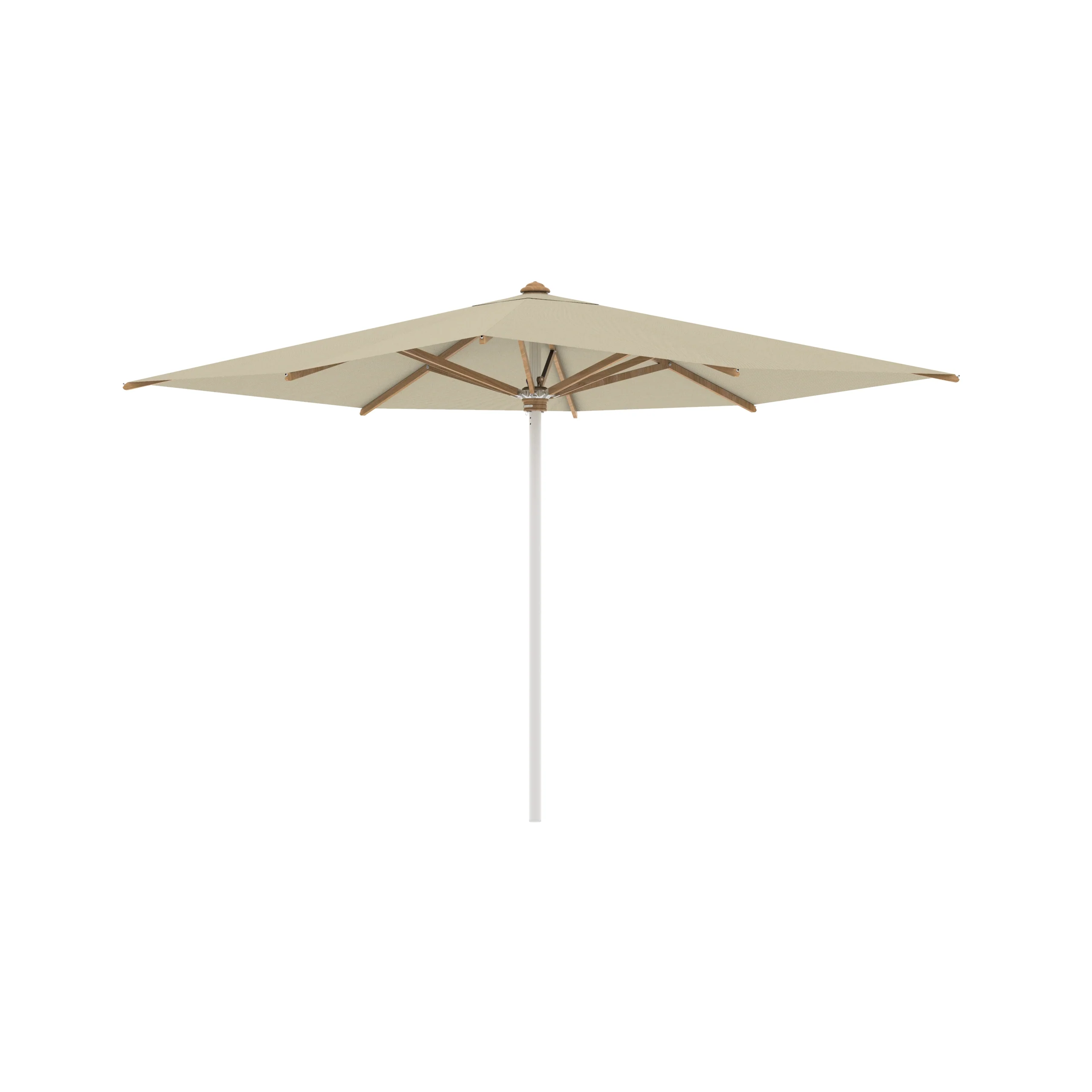 Shady Square Umbrella with Teak Ribs - Image 13