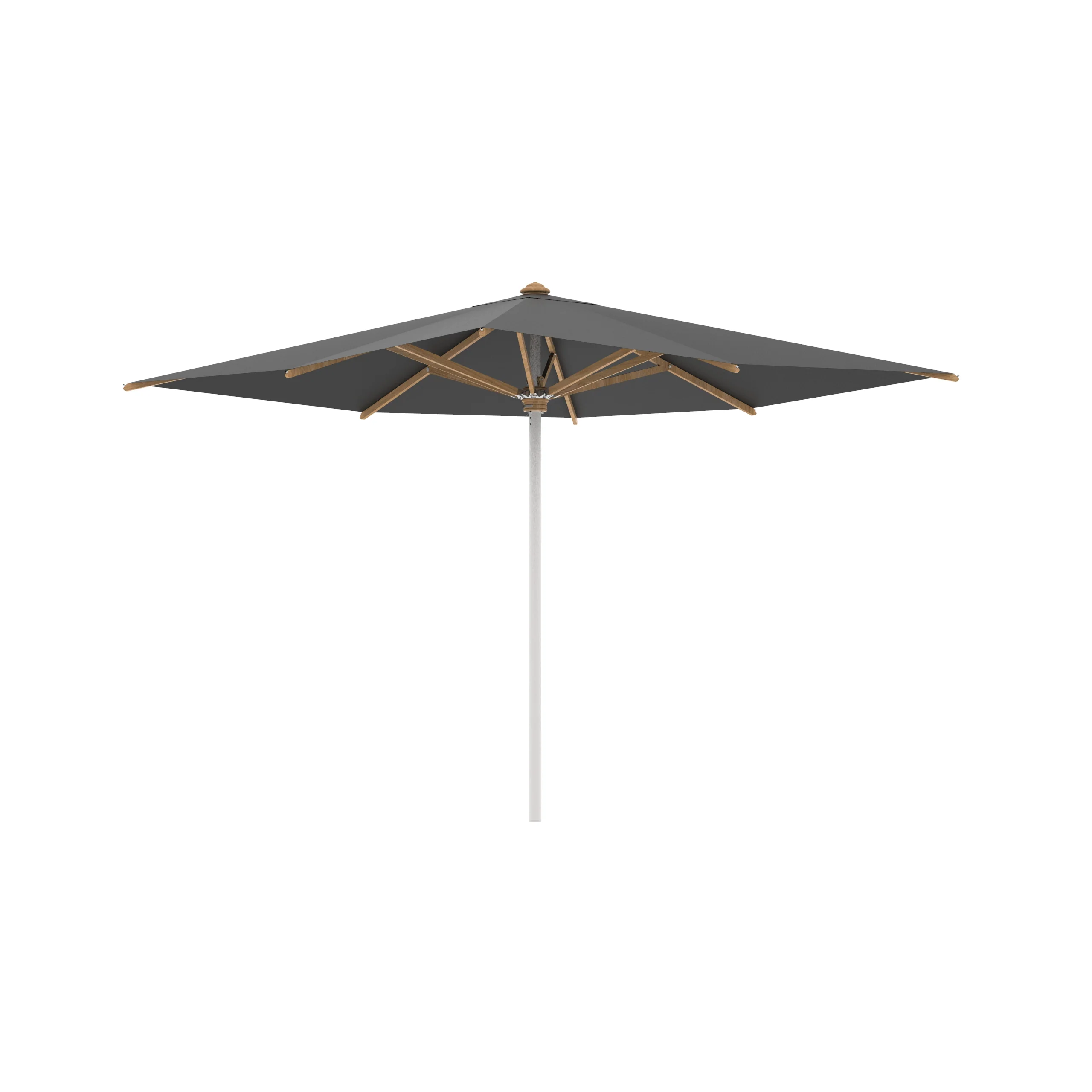 Shady Square Umbrella with Teak Ribs - Image 26