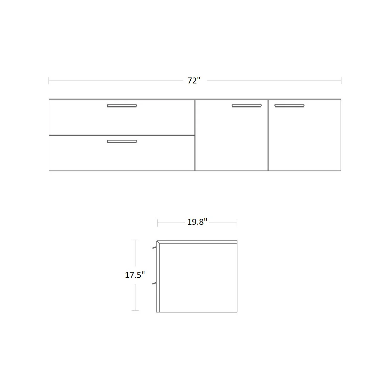 Shale 2 Door/2 Drawer Wall-Mounted Cabinet - Image 12