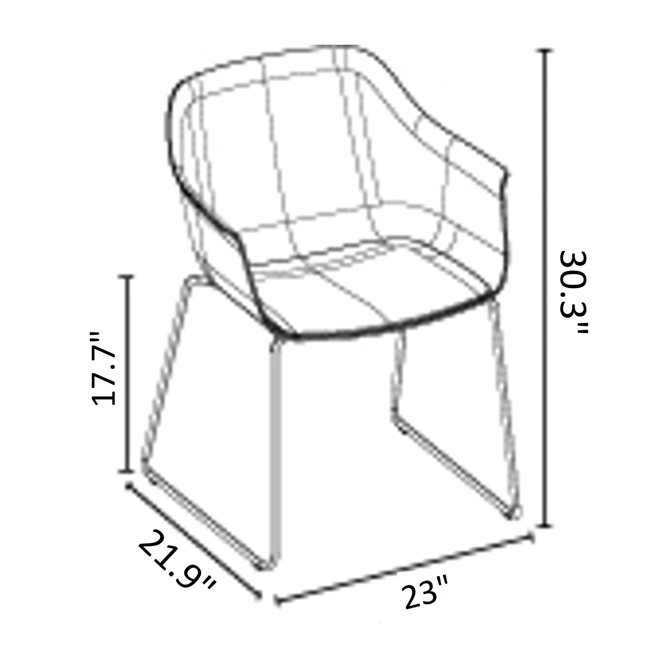 Shape Armchair - Sled Base (Set of 2) - Image 10
