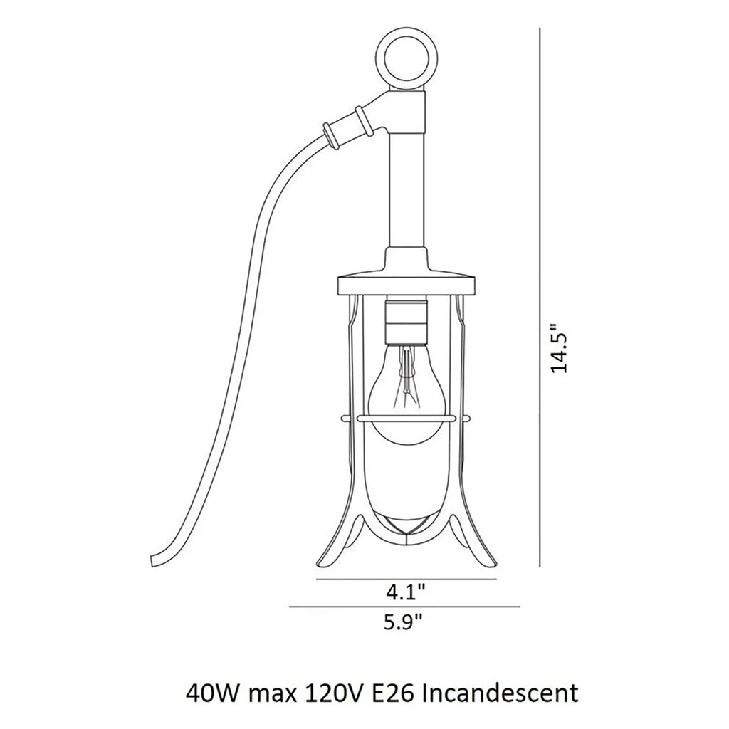 Ship's Well Glass Table Lamp - Image 2
