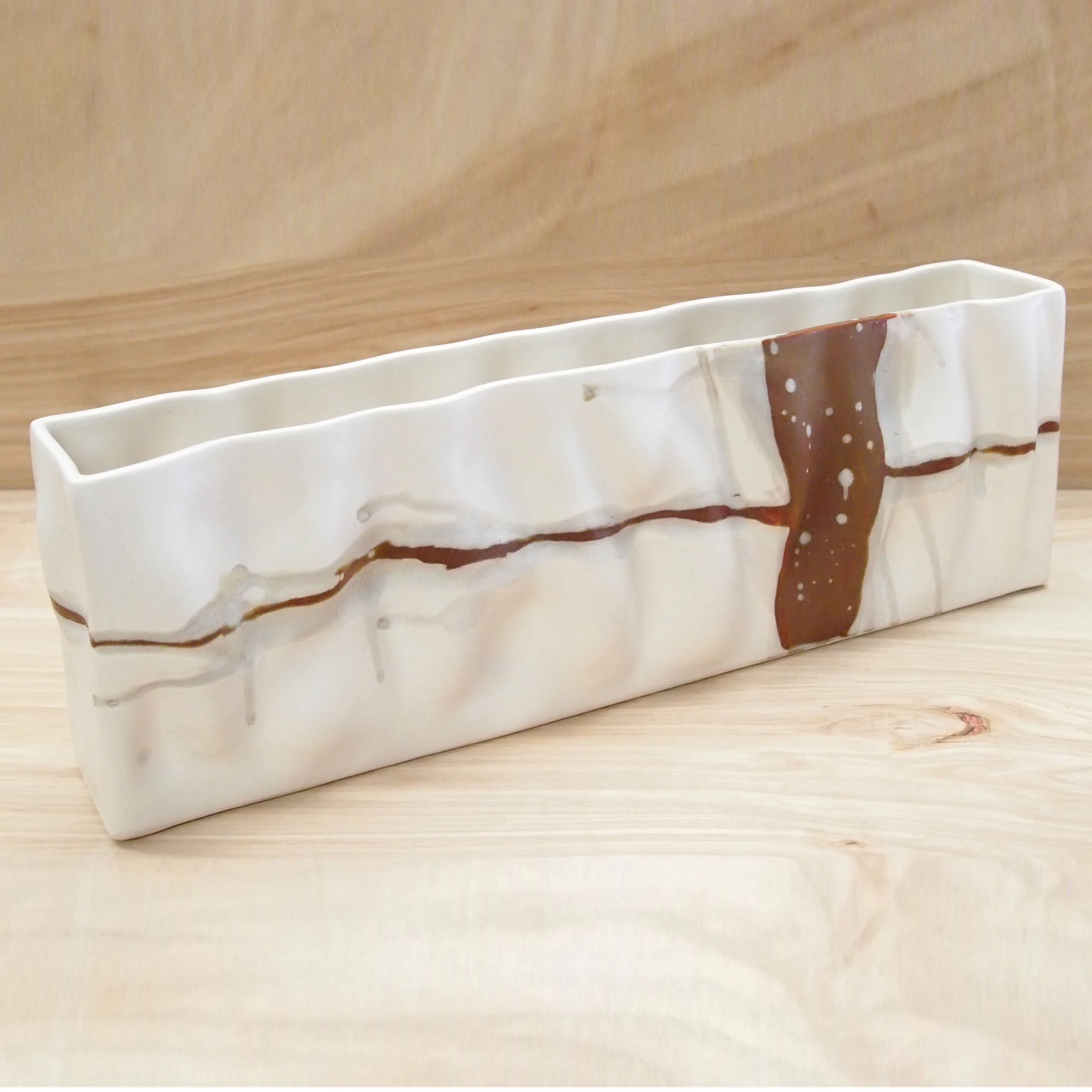 Short Rectangle Ripple Vase - Image 24