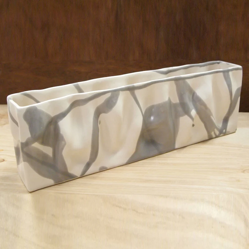 Short Rectangle Ripple Vase - Image 48