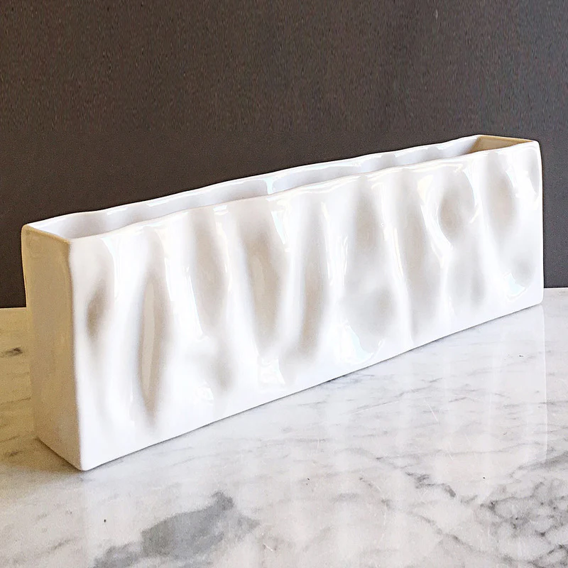 Short Rectangle Ripple Vase - Image 49