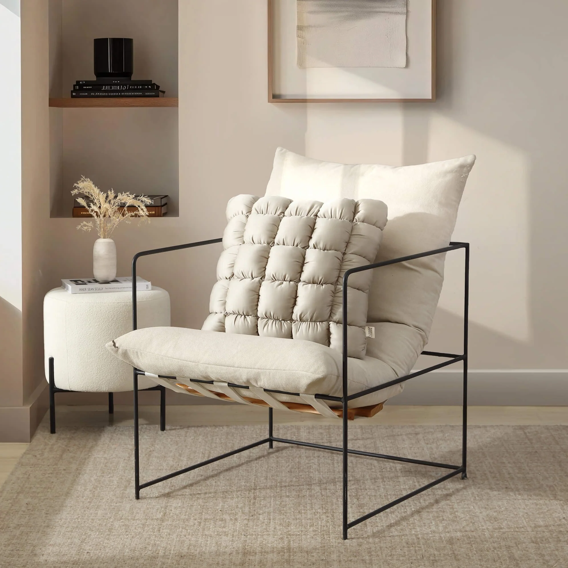 Silky Lyocell Puff Throw Pillow - Image 9