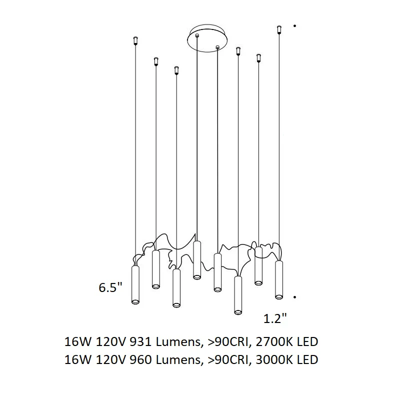 Simbiosi Multi-Light LED Pendant Light - Image 12