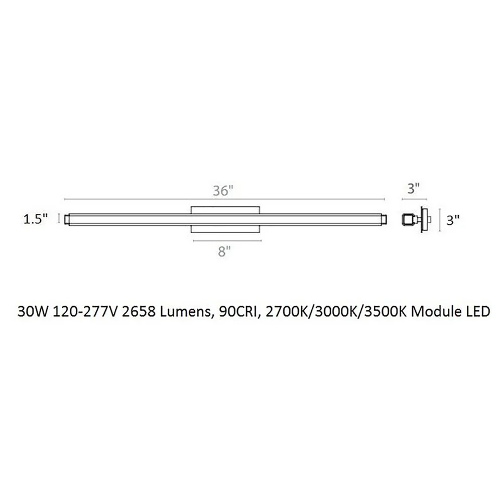 Mini Vogue LED Bathroom Vanity & Wall Light - Image 18