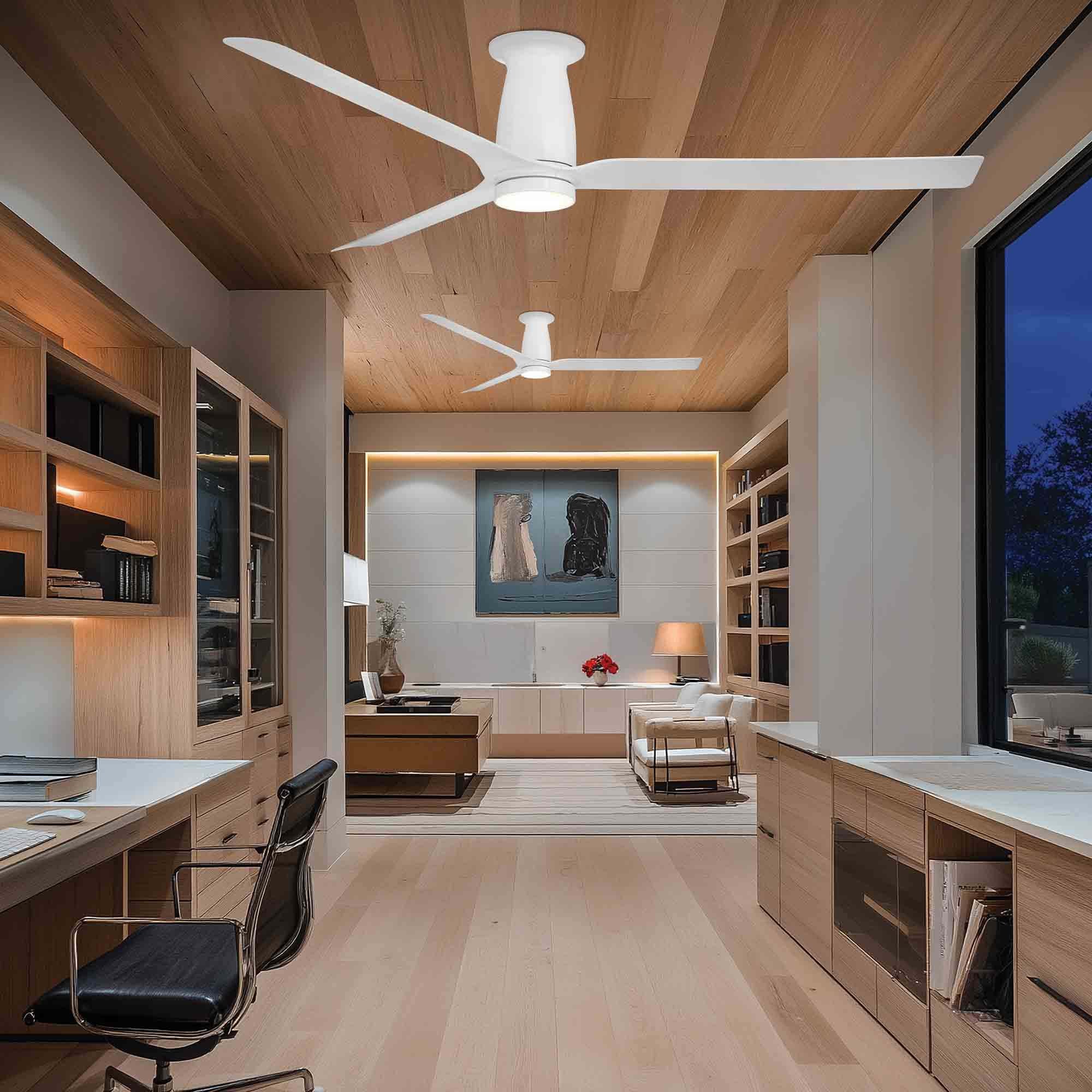 Smooth Indoor/Outdoor Flush Mount Ceiling Fan - Image 2