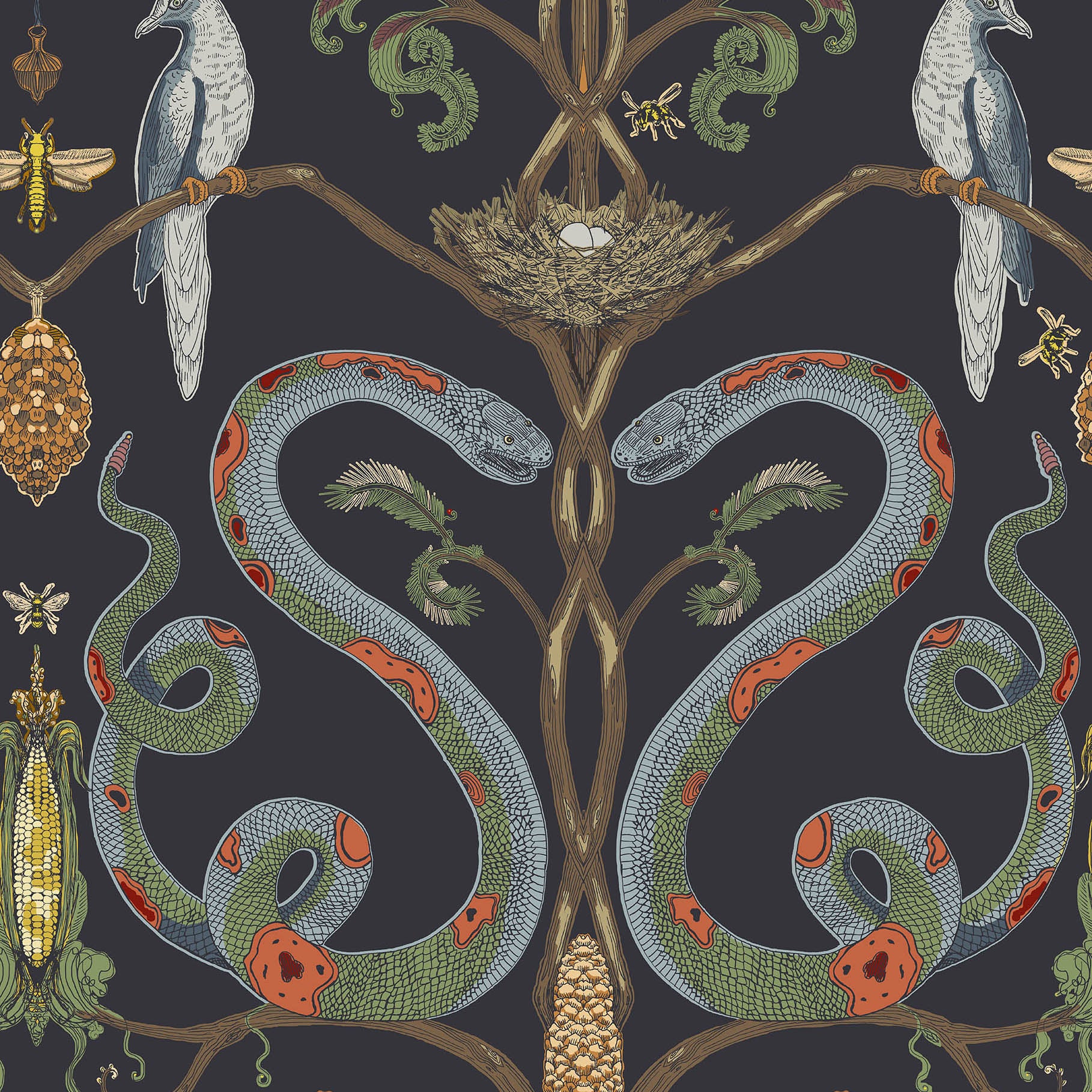 Snake Party 2.0 Wallpaper Sample Swatch - Image 13