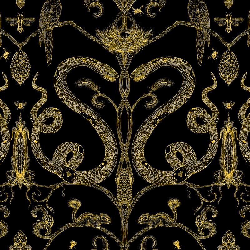Snake Party Wallpaper Sample Swatch - Image 10