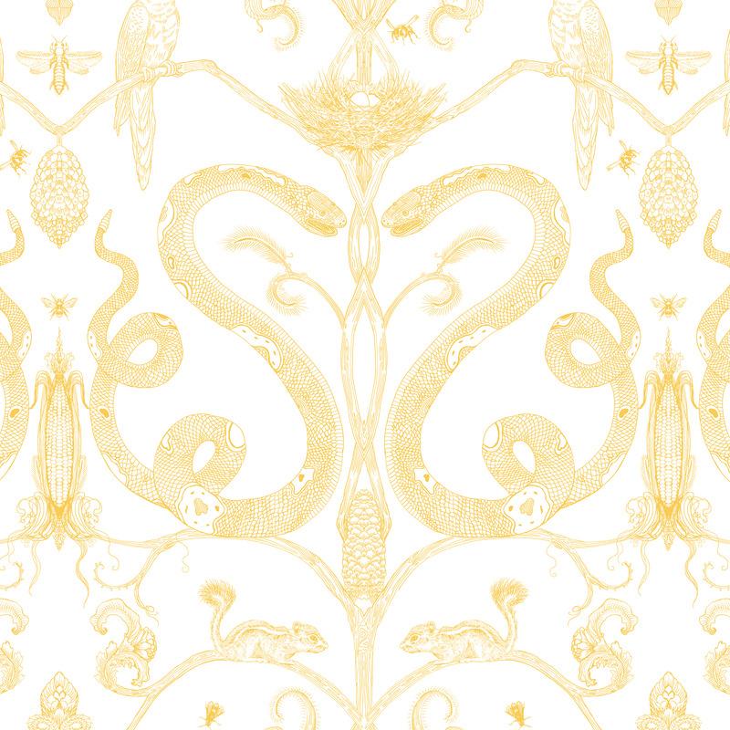 Snake Party Wallpaper Sample Swatch - Image 14