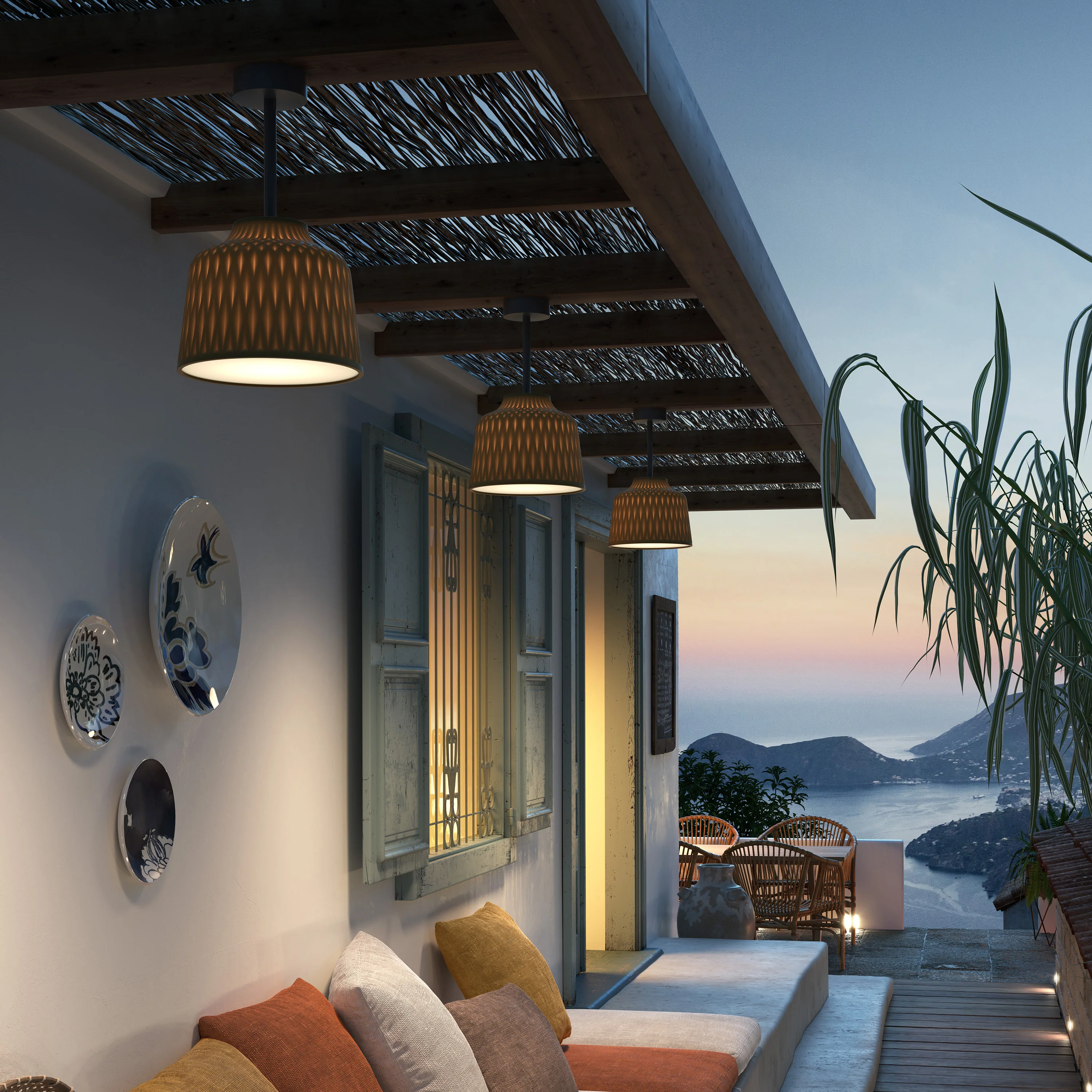 Soft Outdoor Semi Flush Mount - Image 5
