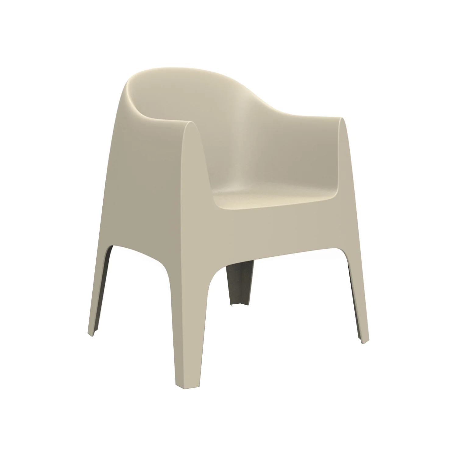 Solid Outdoor Armchair (Set of 4) - Image 10