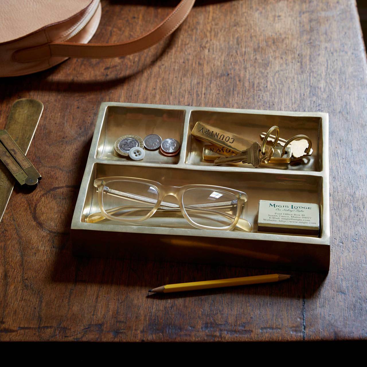 Solid Brass Desk Set - Image 11