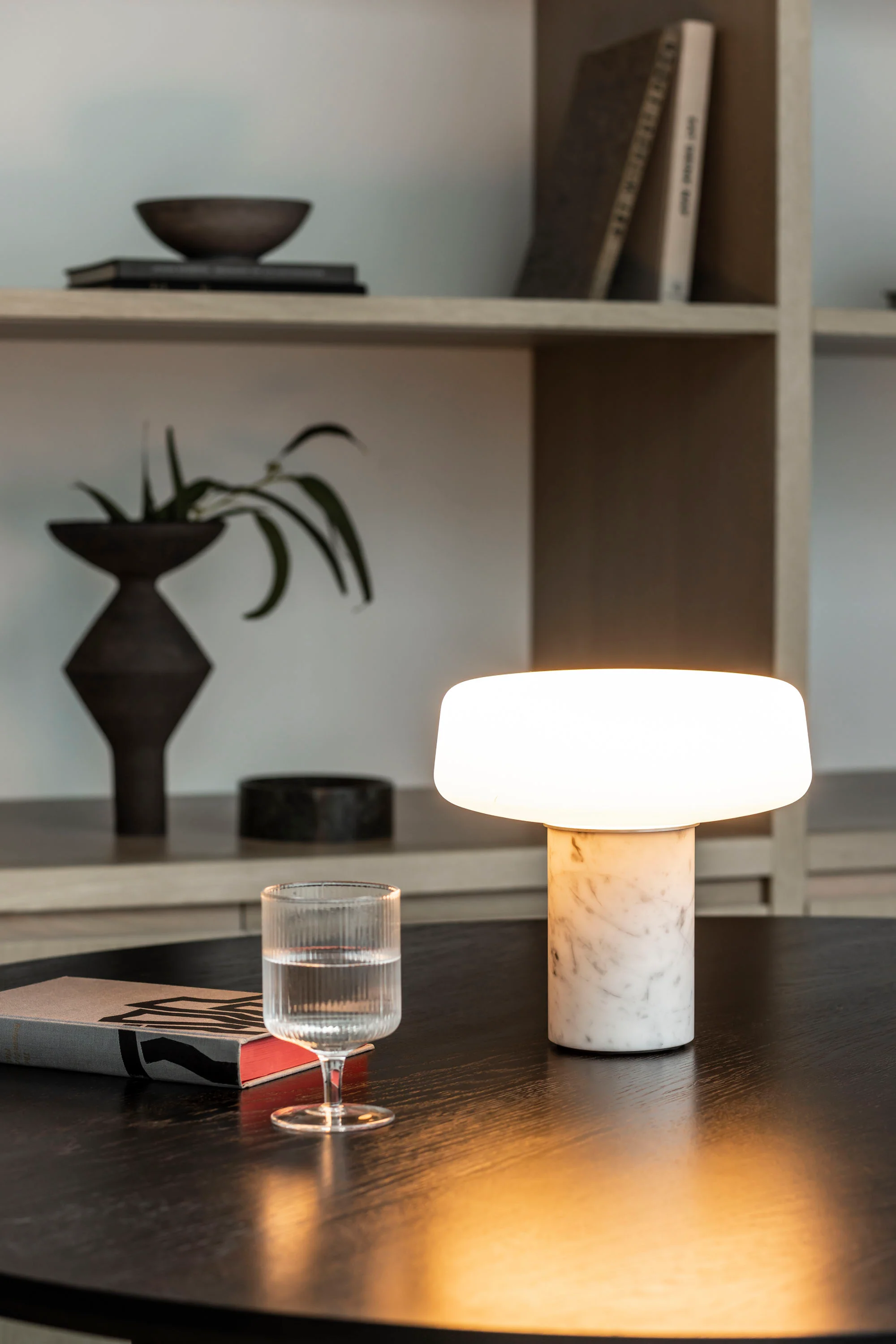 Solid Marble Rechargeable Outdoor Table Lamp - Image 4
