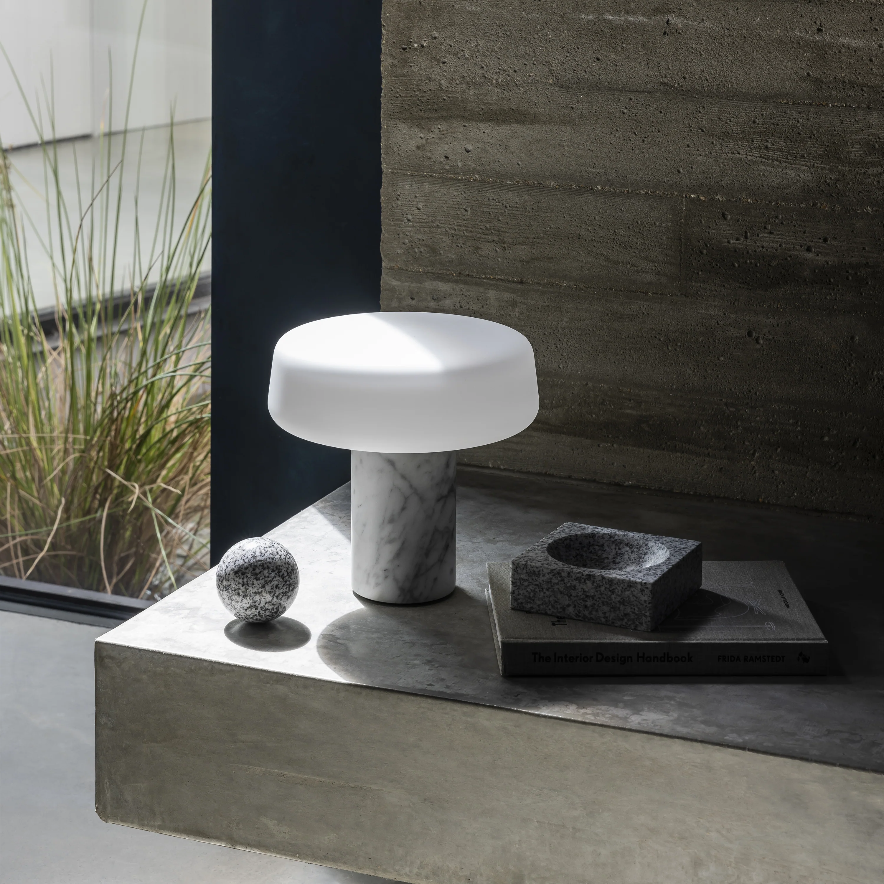 Solid Marble Rechargeable Outdoor Table Lamp - Image 6