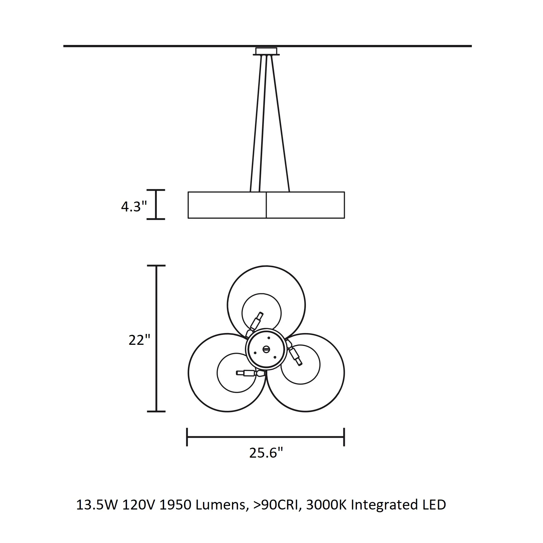 Sound LED Multi-Light Pendant Light - Image 14