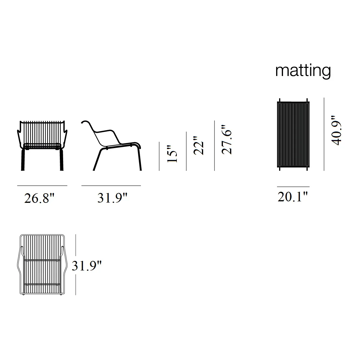 South Outdoor Stackable Lounge Armchair - Image 36