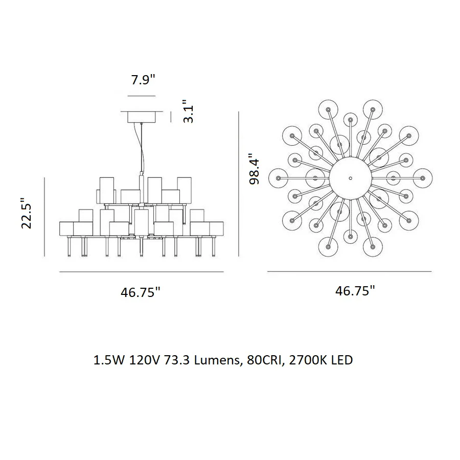 Spillray Chandelier Light - Image 16