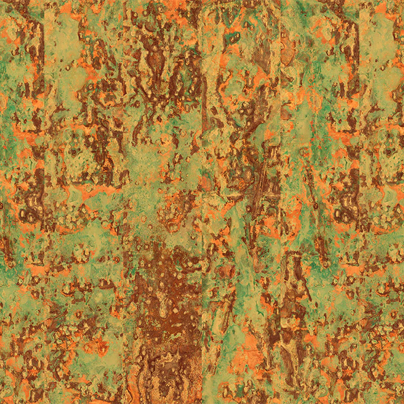 Spoiled Copper Metallic Wallpaper
