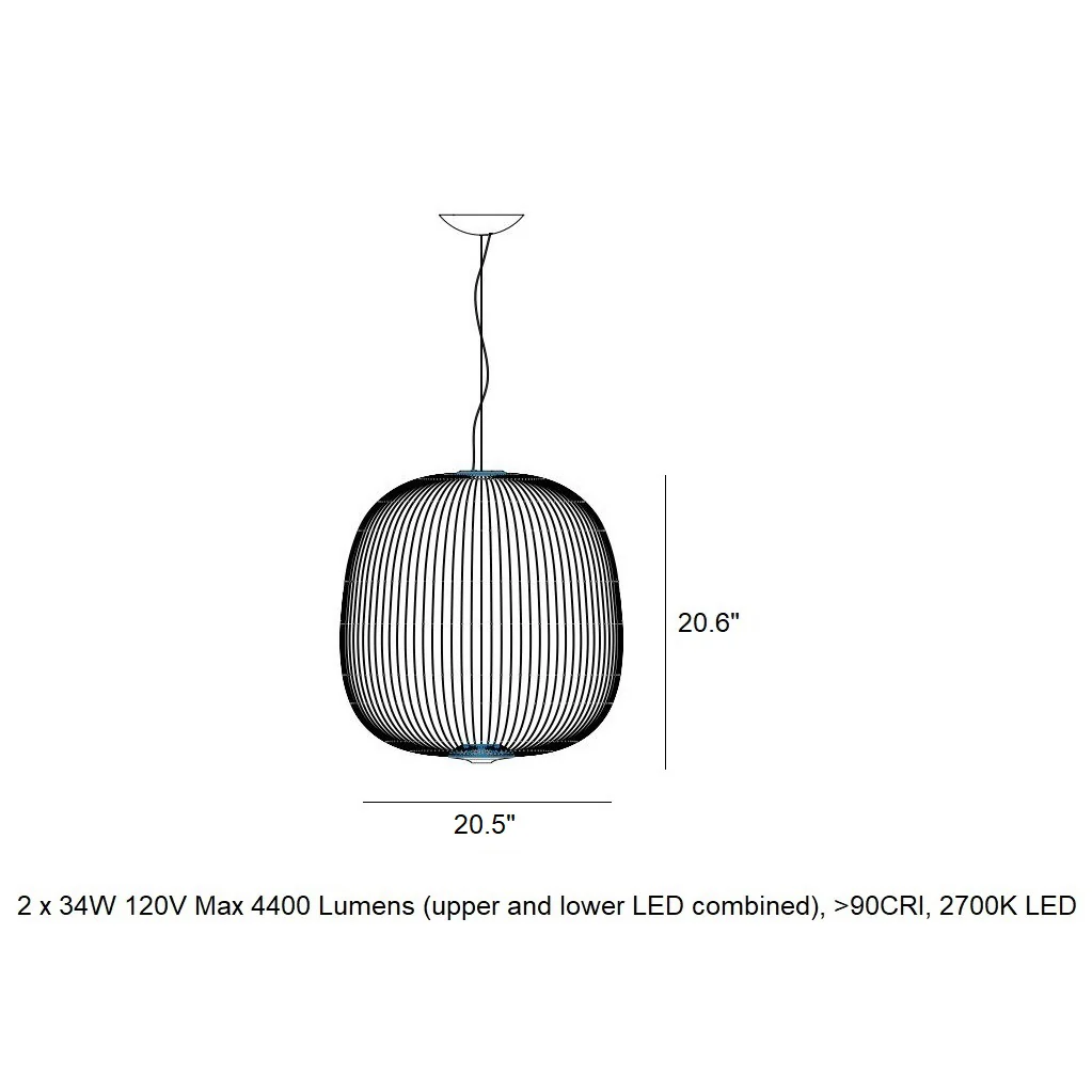 Spokes Ambient LED Pendant Light - Image 15