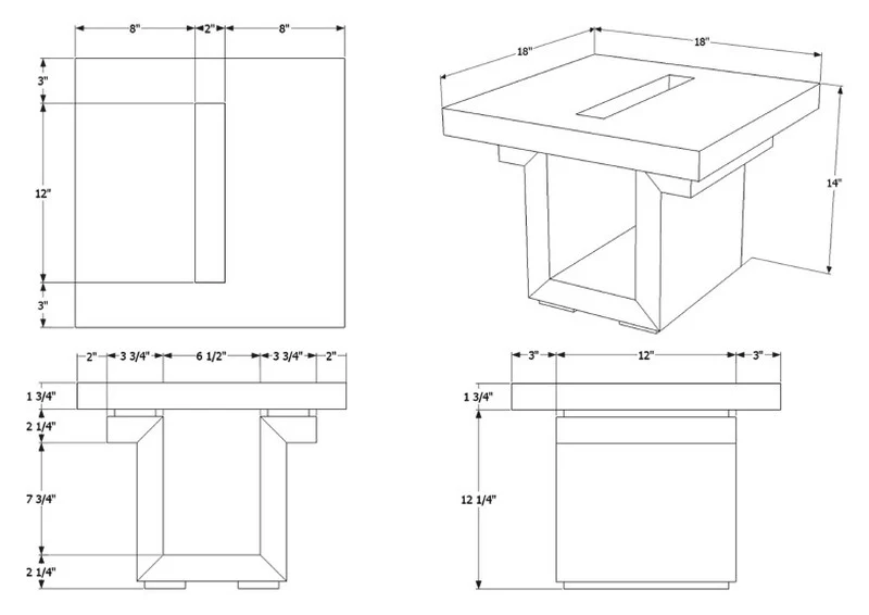 SQ18 End Table - Image 12