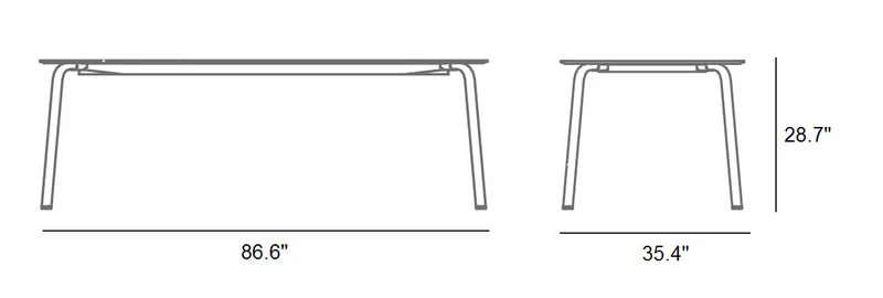 Stack Outdoor Dining Table - Image 43