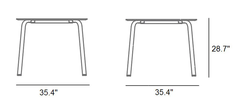 Stack Outdoor Dining Table - Image 45