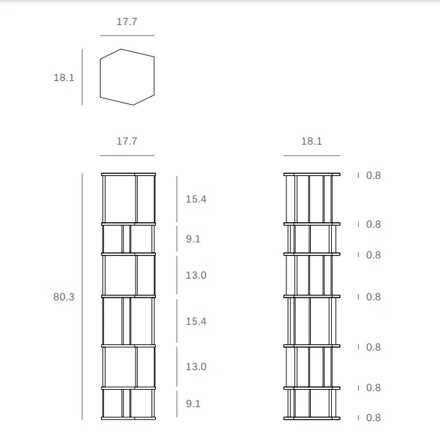 Stairs Column Book Shelf - Image 6