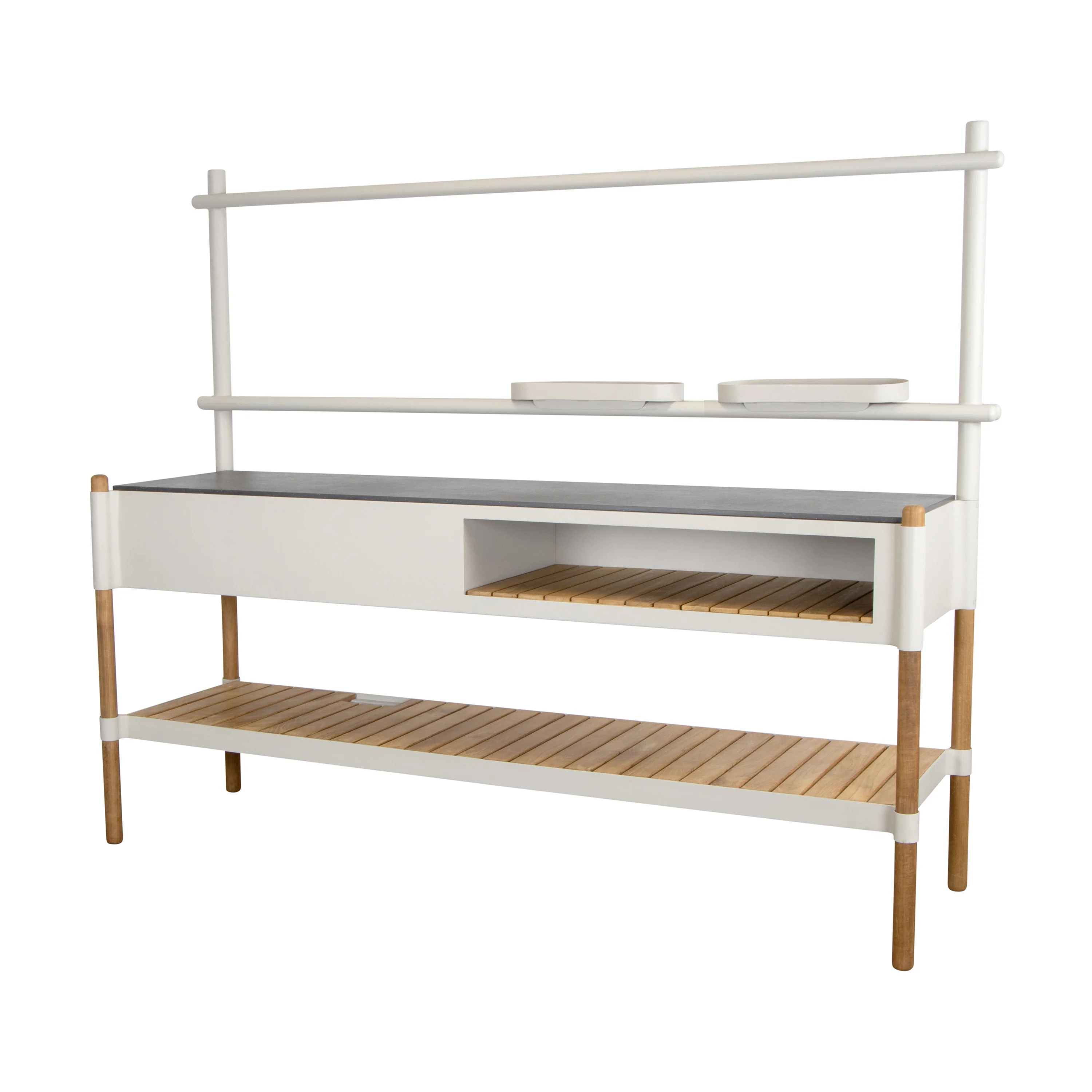 Sticks Outdoor Kitchen with Teak Shelf - Image 7