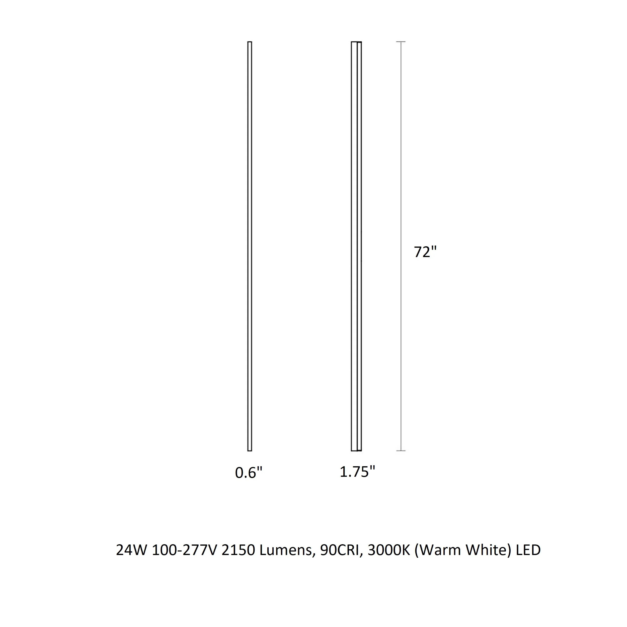 Stiletto Lungo Bathroom Vanity Light - Image 18