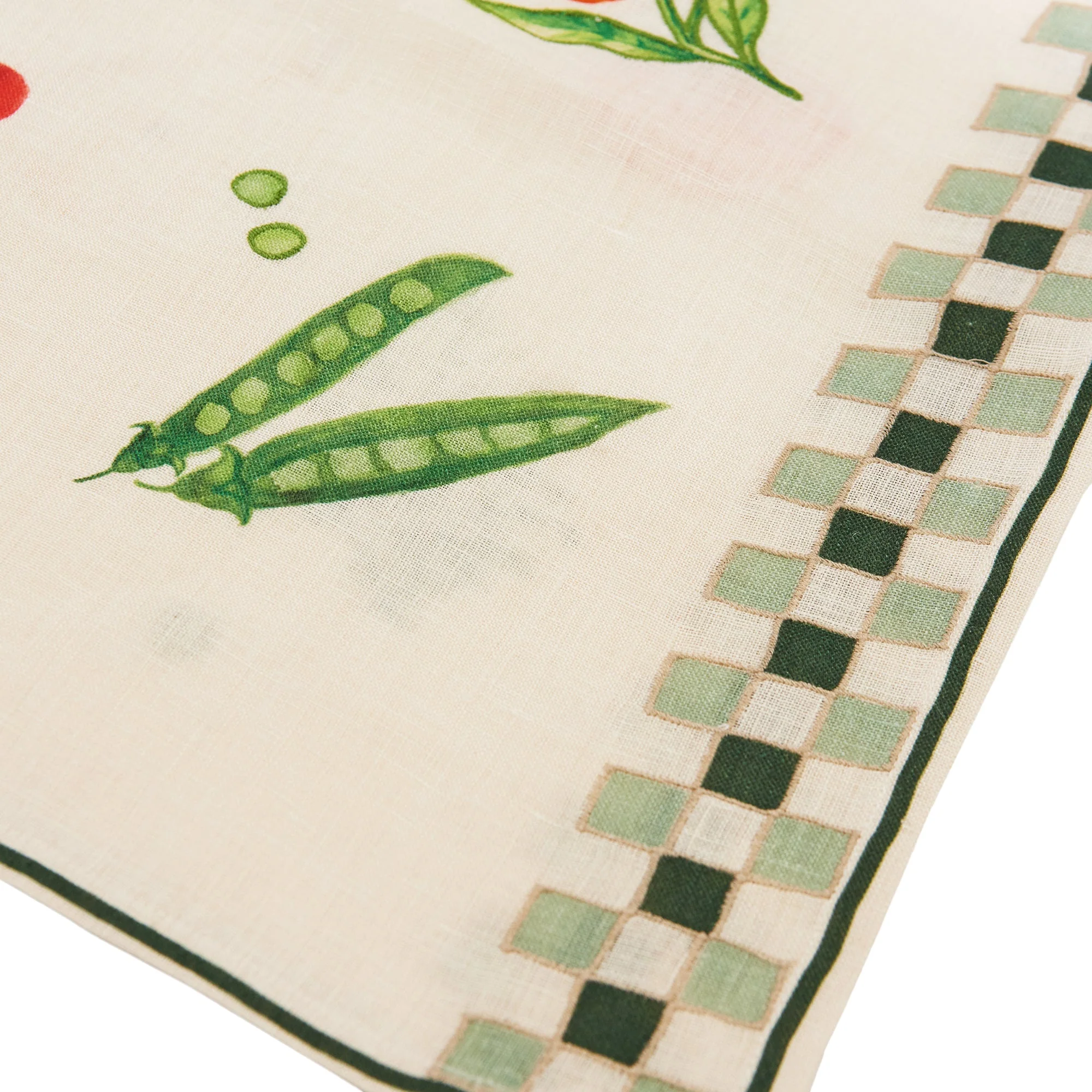 Still Life Embroidered Double Checker Runner - Image 5