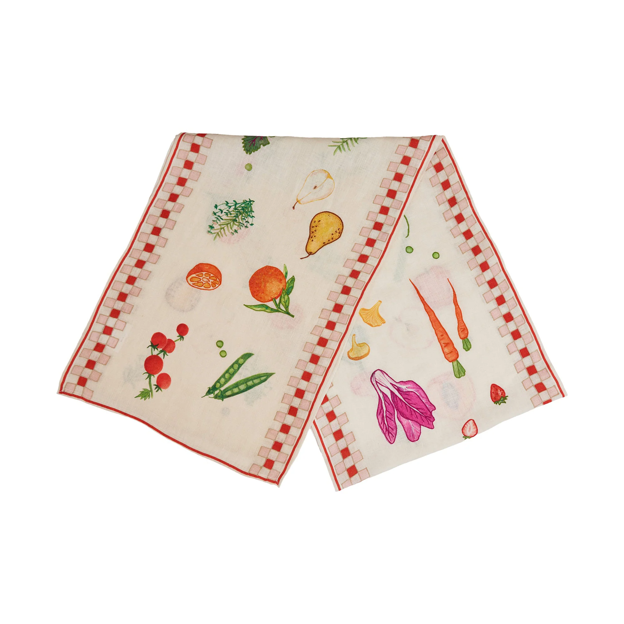Still Life Embroidered Double Checker Runner - Image 7
