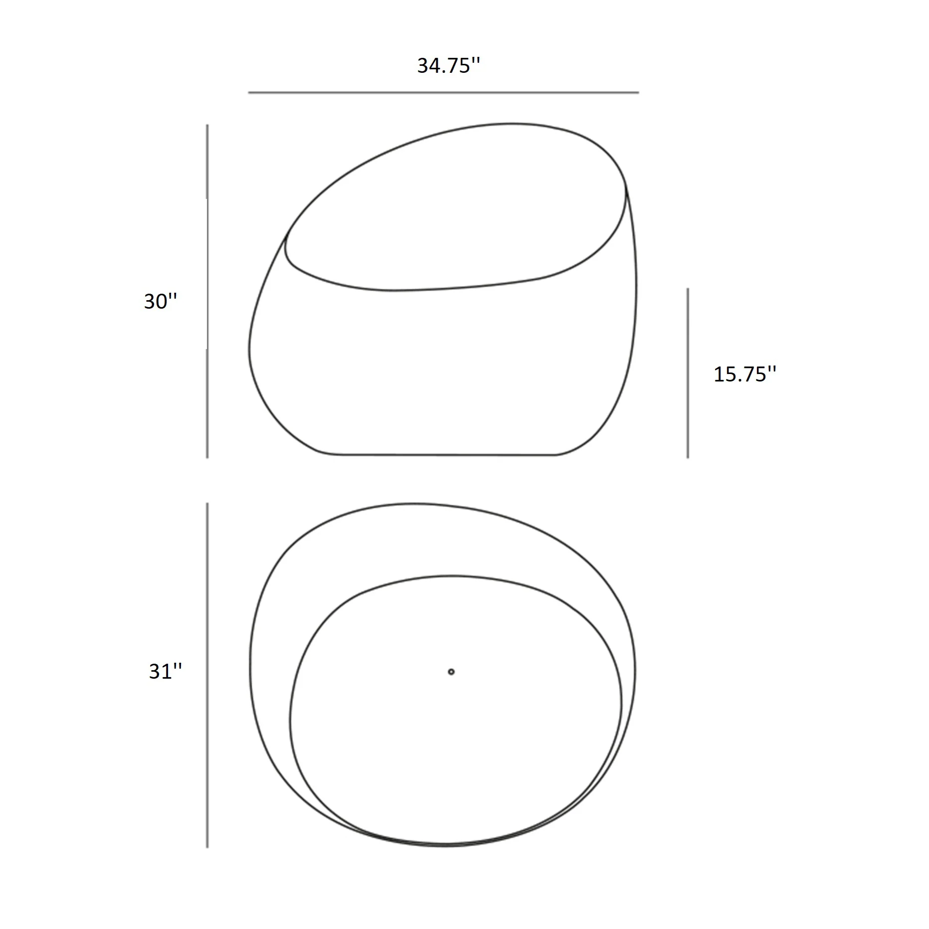 Stone Outdoor Lounge Chair - Image 48