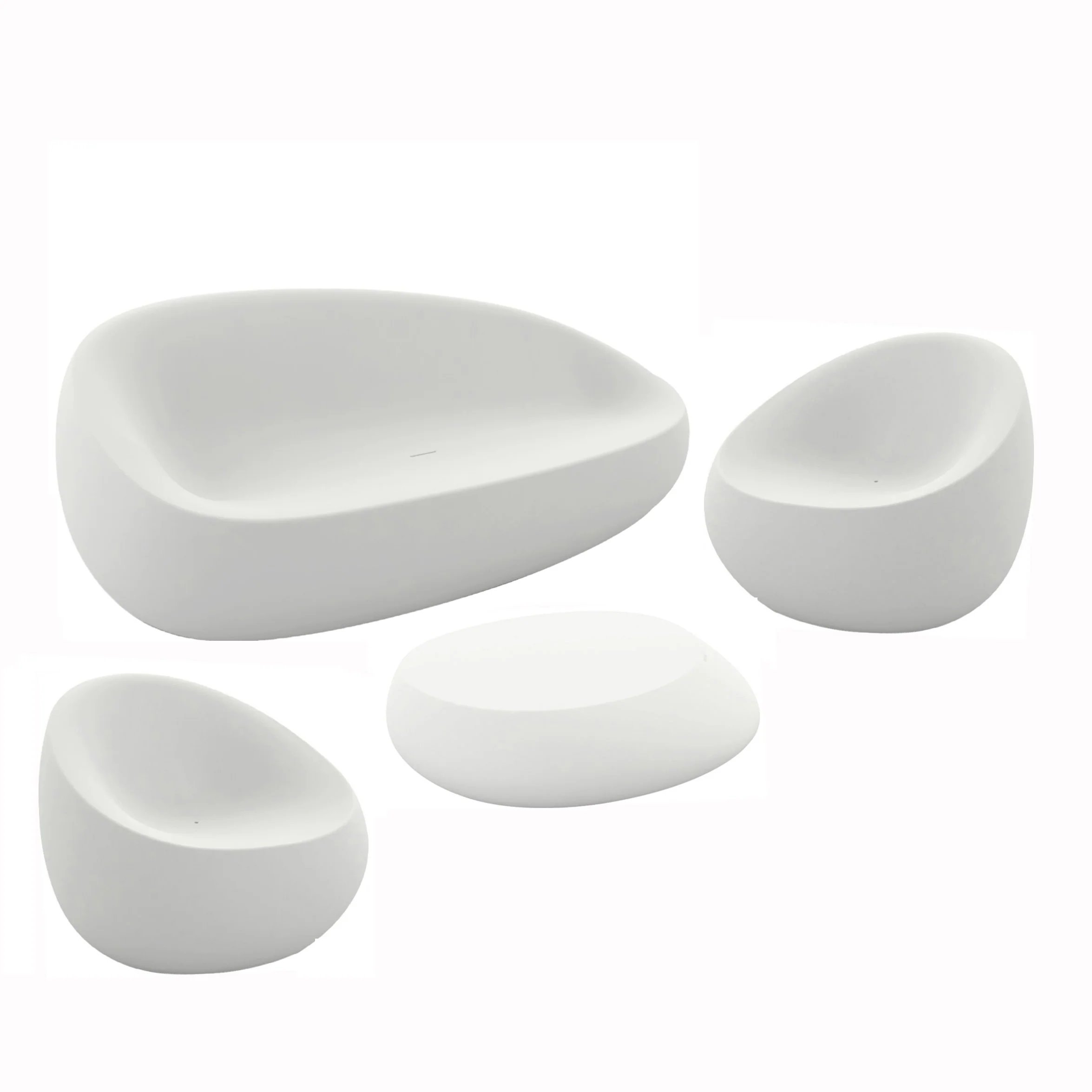 Stone Outdoor Lounge Set - Image 15