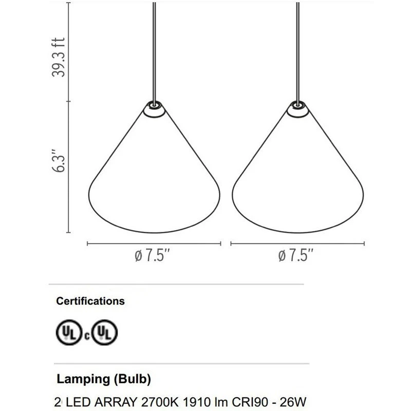 String Light Cone Pendant Light - Image 40