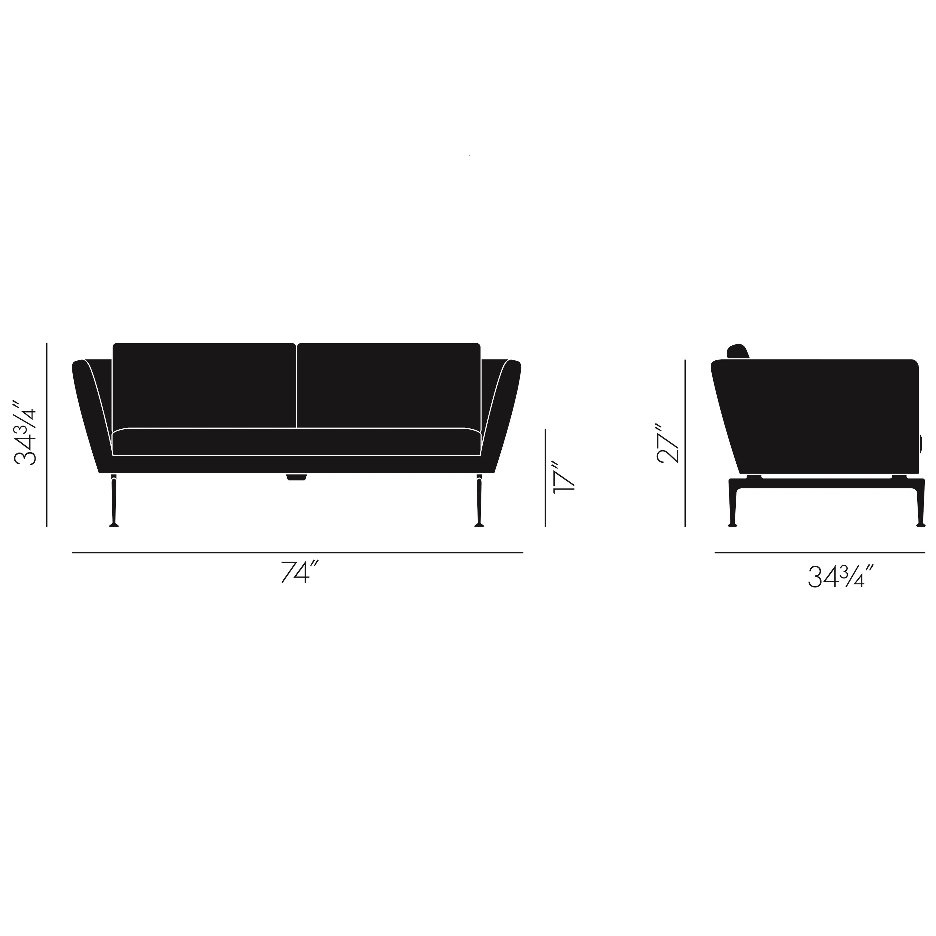 Suita 2-Seater Sofa with Tufted Cushions - Image 15